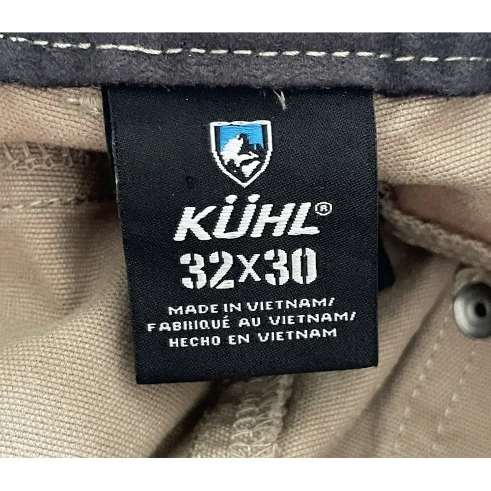 KUHL Kanvus Jean Mens 32x30 Brown Outdoor Gorpcore Hiking Travel Pants